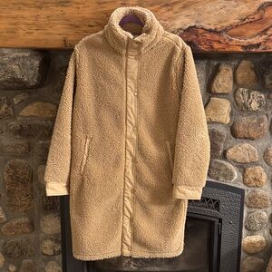 Athleta Beige Sherpa Jacket